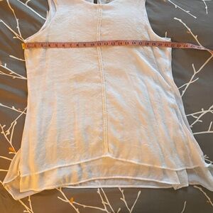 Fever White Sleeveless Rayon Tank Top